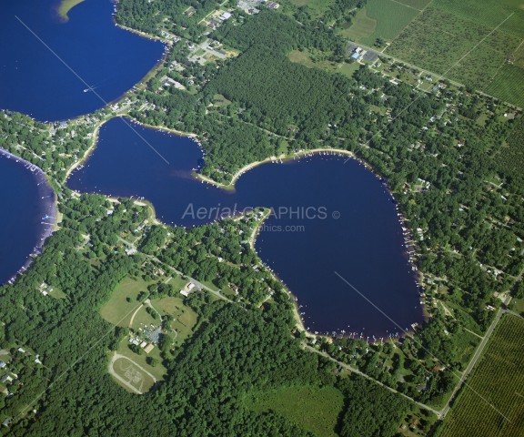 Big Crooked Lake in Van Buren County, Michigan